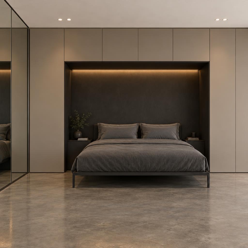 Souterrain als logeerkamer met uitgeklapt bed